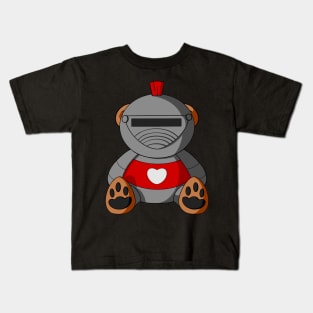 Knight Teddy Bear Kids T-Shirt